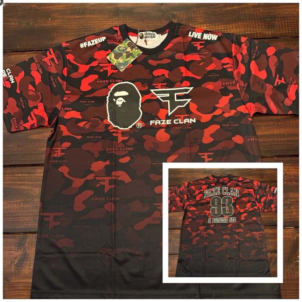 BAPE x FaZe Clan Jersey Shirt
